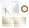 SUPVOX 24 Piezas Brochetas Brillante y Bolsas Decorativas para Cake Pops y Dulces para Fiestas