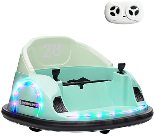 AIYAPLAY 12V Kinder Autoscooter 2,4G Fernbedienung für 1,5-5 Jahre Grün