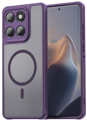 betterfon Hülle Kompatibel mit Motorola Edge 60 / Edge 60 Fusion Matte Handyhülle Magnet Case Schutzhülle |Stoßfest|Kratzfest | 100% Passgenau| Rundumschutz | Edge 60 / Edge 60 Fusion Lila