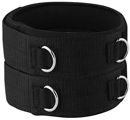 Vishusju 1 Paar Oberschenkelgurt, Neopren, gepolstert, Fitness, Beinmanschette, verstellbar, Krafttraining, Zubehör, Geschwindigkeitsübung für Taekwondo, Fußball, Laufen