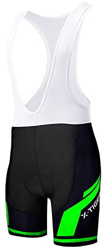 X-TIGER Herren Radfahren Bib Shorts mit 5D Sitzpolster Fahrrad MTB Fahrradhose Schnelltrocknend Atmungsaktive Road Mountainbike Radhosen für Radsport