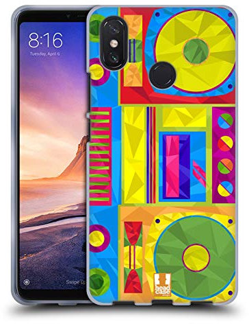 Head Case Designs Boombox Geometrische Gadgets Soft Gel Handyhülle Hülle kompatibel mit Xiaomi Mi Max 3