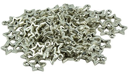 100 Stücke Stern Förrmig Charm Anhänger Model Anhänger Perlen zum Basteln
