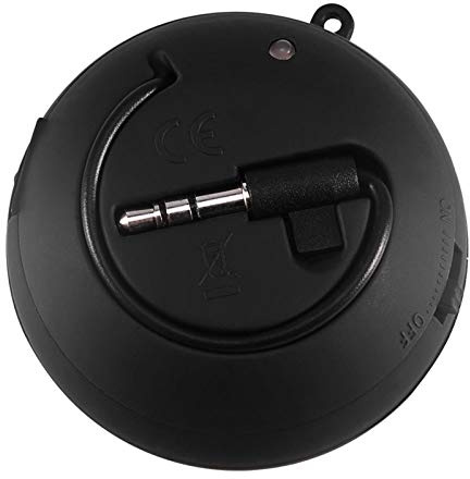 Lazmin Haut-Parleur Portatif de Voyage, Mini Haut-Parleur USB Rechargeable sans Fil à Hamburger avec Micro, Super Basse et Son HD, pour Douche, Vélo, Plage, Piscine(Noir)