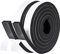fowong Foam Seal Strip for Door Soundproofing, 2 Rolls 25 mm(W) x 10 mm(T) Total 4M Long, Soundproof Seal, Door Draft Excluder Strip for Anti-Collision, Anti-Slipping, Black