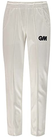 Gunn & Moore Unisex-Youth Maestro Cricket Trousers, White, L Boys To Fit Waist 29-30 EU