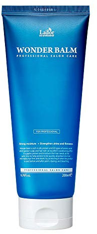 LA'DOR Wonder Balm 200 ml After-Shampoo für Haar, feuchtigkeitsspendend, Proteinseide, nährt intensiv, Locken mit unersetzlichen Substanzen, stellt die Weichheit des gesunden Glanzes wieder her
