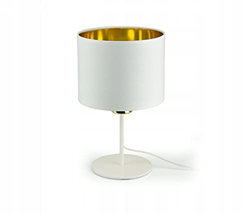 FKL DESIGN Home Deco Tischlampe - Nachttischlampe - Tischleuchte - Designerleuchte Leuchte für Schlafzimmer Wohnzimmer Büro - Moderne Lampe Schreibtischlampe - E27