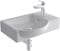 Alpenberger Waschbecken Bad Waschtisch 45 cm Breit Eckig Oval | Handwaschbecken Kleines Waschbecken Gäste WC & Badezimmer | Hängewaschbecken für Waschplätze Wandmontage | Gästewaschbecken Schmal Mini