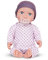 Babi Baby Puppe mit Kleidung in lilafarben und Schnuller – Weiche 36 cm Puppe mit mittlerem Hautton und blauen Augen – Spielzeug ab 2 Jahren