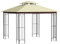 Outsunny Cenador de Jardín 3x3 m Pabellón para Exterior con Doble Techo de Ventilación y Marco de Acero Anti-UV para Fiestas Eventos Patio al Aire Libre Beige