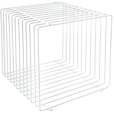 Deco Woerner Gitterwürfel Ladenregal Metallwürfel Dekoregal Cube Gitter 40 x 40 x 40 cm Weiß