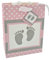 WBWT Premium Geschenk-Tasche Mädchen rosa Baby-Füße, 23x18x10cm, sehr stabil, zur Geburt Taufe Schwangerschaft Fotos, Geschenk-Verpackung Geschenk-Tüte