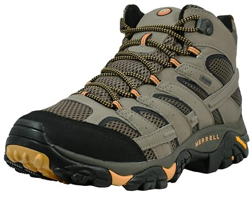 Merrell Herren Moab 3 Mid Gore-Tex Wide Walnut 10 W, Walnuss, 44 EU