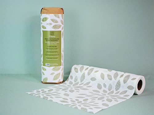 Yoko Design - Essuie-tout réutilisable en fibre de bambou (28 x 28 cm, 20 feuilles)