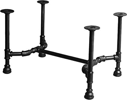 ZXFDM Heavy Duty Pipe Metal Table Legs, 16in Coffee Table Legs, 28in Rustic Cast Iron Table Legs, DIY Furniture Bench Legs,up To 220lbs (Size : H40cm/16in)