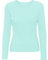 Top Linen (NW) Ltd Women's Mint Green Long Sleeve Stretch Round Scoop Neck T Shirt - Lightweight Womens T Shirts for Casual Wearing - Ladies T Shirts Made in The UK (S/M)