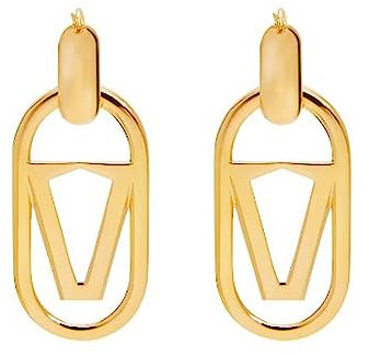 Caro Gold Ohrhänger Valentina Ferragni versilbert 925 Silber, Petit, Silber, Kein Edelstein