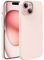 dasfork Flüssig Silikon Hülle für iPhone 15 Stoßfest Handyhülle, 3-Schicht-Struktur FallSchutz Silikon Case mit Kratzfestes Weiches Mikrofaser Futter - Rosa