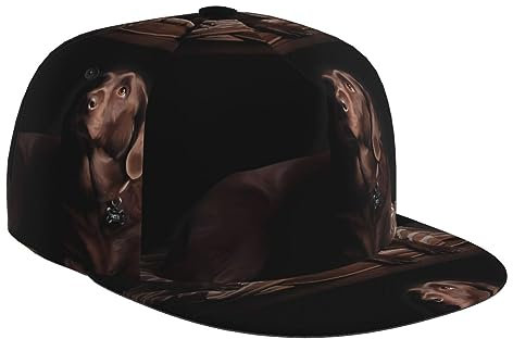 UPIKIT Braune Labrador Retriever Herren Damen Klassische Verstellbare Baseball Cap Sport Cap, Schwarz , One size