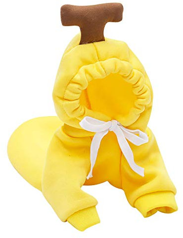 Kielsjajd Hundepulli Strick Kleidung Haustiere für Hunde Warme Kleidung Mantel Hund Freizeitjacke Haustierkleidung Pullover Kleine Hunde (Yellow, M)