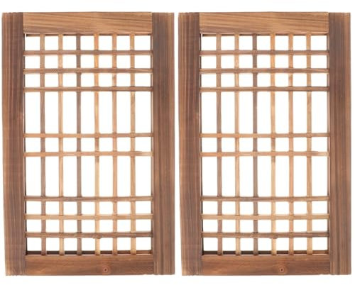 Cabilock Rustikaler Holzrahmen: Bauernhaus-Fensterdekoration – jedes verfügt über ein künstliches Holzfenster für Heimwanddekorationen – geeignet für Wohnzimmer, Schlafzimmer, Küche