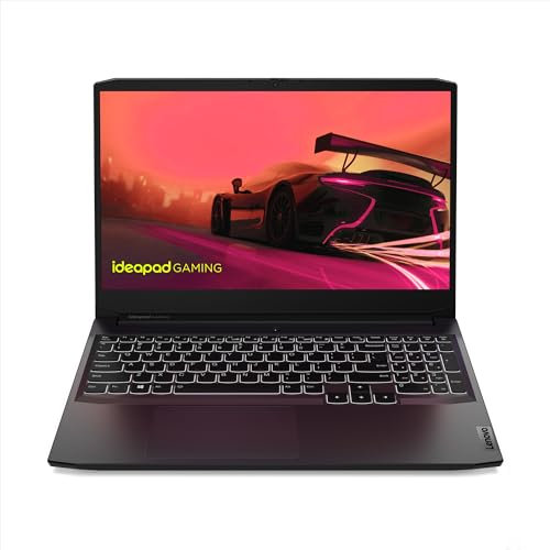 Lenovo IdeaPad Gaming 3 15ACH6 - Ordinateur Portable 15.6'' FHD (AMD Ryzen 5 5500H, RAM 16Go, SSD 512Go, NVIDIA GeForce RTX 2050-4GB, Windows 11 Home) - Ombre Noire