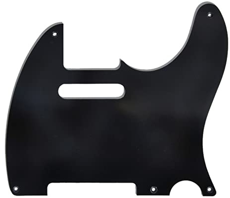 Göldo Pickguard T-Style Bakelit 5-Loch, einlagig, schwarz - Schlagbrett