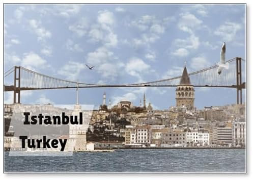 Abstraktes Istanbul Bild (Türkei-istanbul) Kühlschrankmagnet
