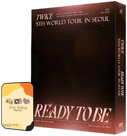 TWICE TWICE 5TH WORLD TOUR [READY TO BE] IN SEOUL Album [DVD ver.]+Pre Order Benefits+BolsVos Exclusive K-POP Inspired Digital Merches