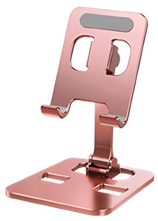 JXPXJMY Aleación de Aluminio Smartphone Soporte de Escritorio,Soporte Universal Ajustable para iPhone Huawei Galaxy y Muchos Otros Sólo los Teléfonos Móviles y Tabletas (Rosa)