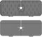 Silicone Sink Faucet Mat, 37×13.5cm Draining Tap Mat for Kitchen Splash Guard, Sink Protector Faucet Absorbent Soap Holder for Water Catching Countertop Protection (Grey)