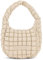 Expatrié Schultertasche Damen Beige - Pippa Large - Everyday Puffer Bag - Y2K Gesteppte Handtasche für Uni, Arbeit, Freizeit - Puffy Hobo Damenhandtasche aus Kunstleder