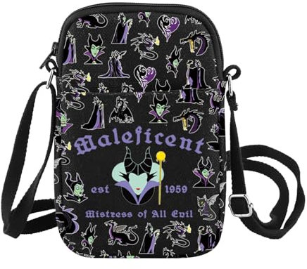 FOTAP Villains Queen Crossbody Bag Villains Male Fan Gift Est 1959 Shoulder Bag Evil Queen Gift, Malef CB, Umhängetasche