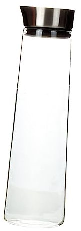 Cabilock Kaltwasser-glaskaraffe Für Getränke Hochborosilikatglas Große Kapazität Auslaufsicher Mit Edelstahlverschluss Für Wasser Tee Und Für Zuhause Und Büro