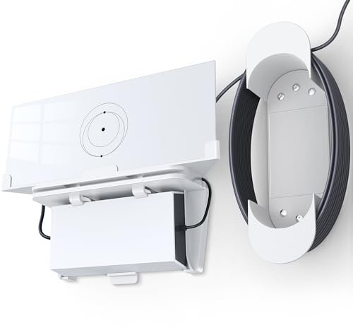 Starlink Gen 3 Router Mount with Cable Caddy, All in One Starlink Standard V3 Mesh Router Mounting Kit, Wall Mount Bracket, Starlink Gen 3 Power Supply Mounting Kit for Home Office RV Boat