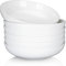 FairyLee Pastateller, 8 Suppenteller, 6 Teilig Pastateller Suppenteller Cremeweiße Porzellan Salatteller Servierteller, Ideal für Pasta, Suppen und Salat, Pastaschalen, Suppenschüssel, Große Schüssel