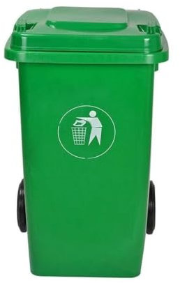 BAKULI outdoor Outdoor Waste Bin With Lid Large Capacity Plastic Trash Can For Commercial Kitchen And Health Use Durable Outdoor Garbage Bin Recycling dustbin(100L)