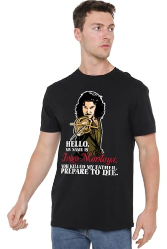 Princess Bride Unisex Princess Bride Hello Unisex T Shirt, Black T-Shirt