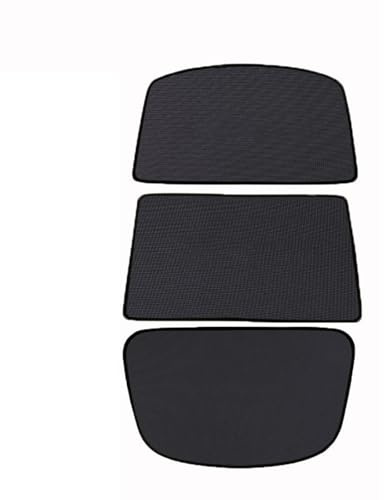 Aputoxz Tesla Model S Dach-Sonnenschutz, 3-teiliges Set für vorne und hinten, Glasdach, Sonnenblenden mit Heckscheibe, volle Abdeckung, UV-Schutz, Wärmedämmung, blendfrei, für Tesla Model S 2016–2022