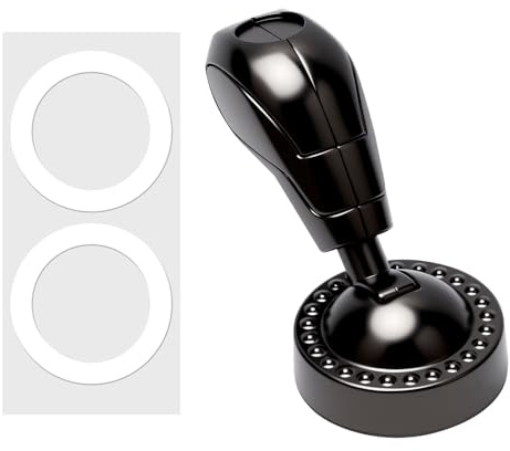 Joystick Auto Starter Metall Startknopf Abdeckung – Universaler Auto Start Stopp Hebel mit Einfache Installation, Schaltknauf Stil für 95% Fahrzeuge, Gunmetal Grau Zubehör zur Innenraum Deko