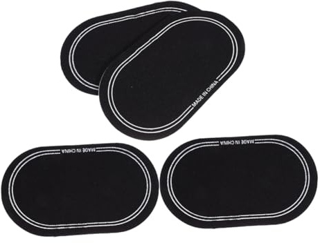 CLISPEED 4stücke Bassdrum Doppelpedal Schutzaufkleber Aus Langlebigem Material Schwarz Schlagzeug Haut Schutzpads Für Percussion Zubehör Zur Verlängerung Der Trommelfell Lebensdauer