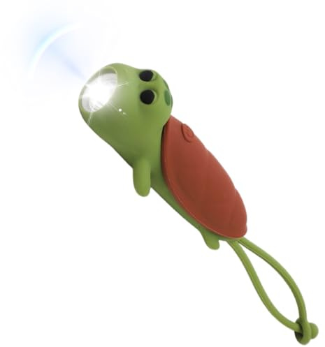 Aufladbar Taschenlampe Silizium, Wiederaufladbare LED Taschenlampe, Kleine Dimmbar Taschenlampen, Stroboskop 3 Modi Taschenleuchte Portable Lighting für Camping Notfälle Outdoor (Torch Turtle)