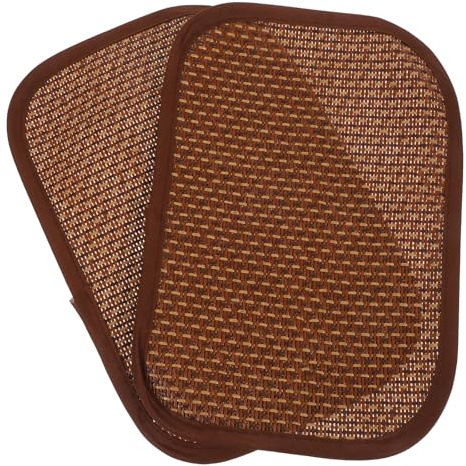 MINAOLULUS 2pcs Small Pet Cooling Mat Rabbit Grass Pad Bedding for Guinea Pig Hamster Squirrel, Natural Cooling Grass Mat for Summer Heat Relief Random Color
