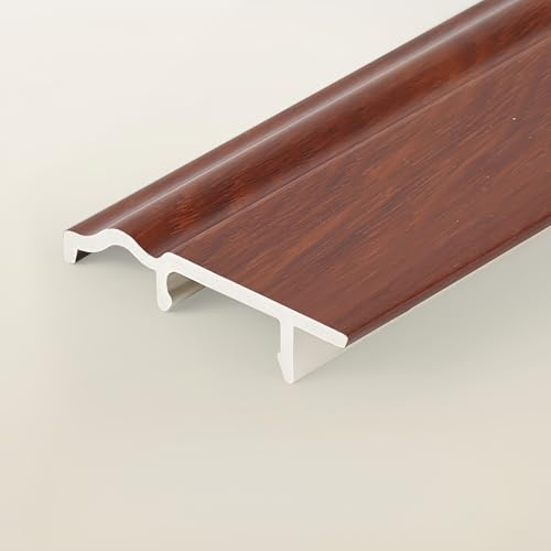 Coayuou Skirting Board Covers Upvc Wall Trim 100cm* 2 Pcs Floor Trim Sleek Durable Waterproof For Modern Homes Tough, Easy-to-Clean Baseboards For Living Rooms & Hallways(Style 7)