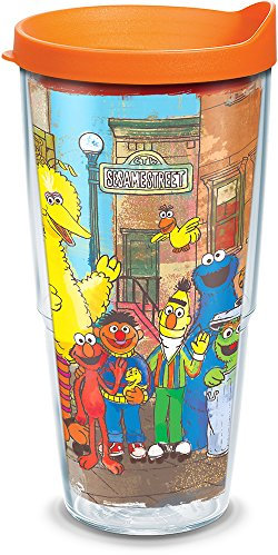 Tervis Made in USA Double Walled Sesame Street Insulated Tumbler Cup Keeps Drinks Cold & Hot, 24oz, Original Group