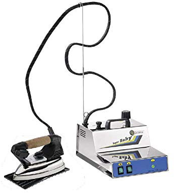 BATTISTELLA VAPORBABY ECO INOX - Generador de vapor (1,4 L, con caldera de acero inoxidable, plancha y suela de teflón)