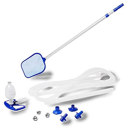 Bestway AquaClean - Kit di pulizia per piscina con aspirapolvere e spazzola per foglie