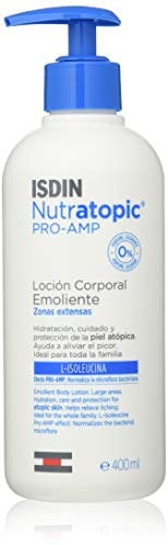 ISDIN Nutratopic Pro Amp Lozione Emolliente Pelle Atopica 400ml, Idrata e calma la pelle atopica