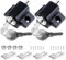 2Pcs Black Sliding Patio Lock Security Bolt/Catches for Windows or Doors Universal Locks with Keys